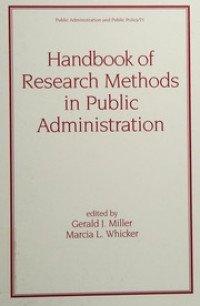 Handbook of Research Methods in Public Administration
